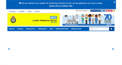 Desktop Screenshot of lond-amb.nhs.uk